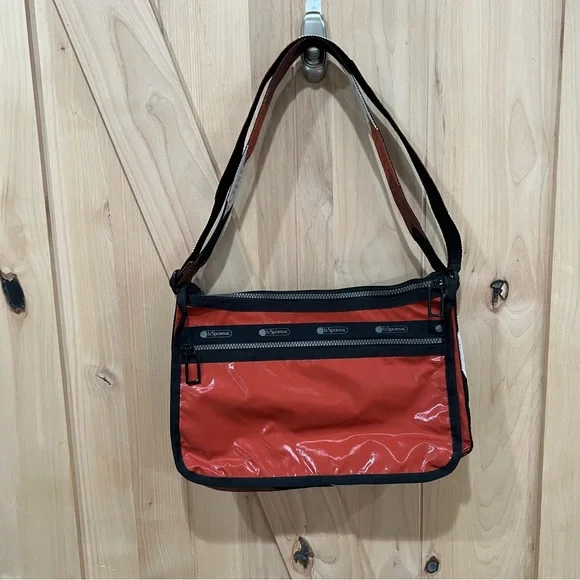 Lesportsac Deluxe Everyday Bag Messenger Bag Aztec Burnt Orange - Picture 6 of 16